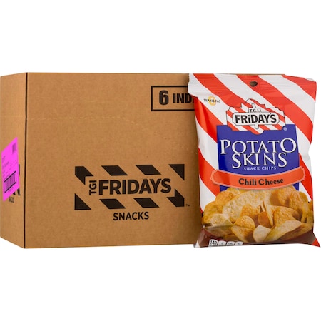 TGI Friday's Chili Cheese Potato Skins 3 Oz. Bag, PK6